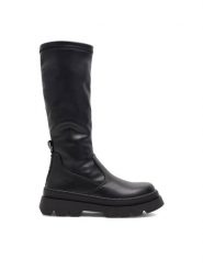DeeZee Kozaki CS6172-05L Czarny. Czarne kozaki dziewczęce DeeZee, bez wzorów, z tworzywa sztucznego, bez obcasa, bez zapięcia. Za 149.99 zł.