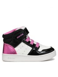 Geox Sneakersy B Eclyper Girl B465MA 0BCKC C0404 S Biały. Białe buty sportowe dziewczęce Geox, bez wzorów, ze skóry, bez zapięcia. Za 179.99 zł.