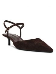 Steve Madden Skórzane czółenka "Adelaide" w kolorze brązowym rozmiar: 37. Brązowe czółenka damskie Steve Madden, bez wzorów, bez obcasa, na szpilce. Za 204.95 zł.