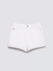 Szorty damskie jeansowe białe Ayako 815. Białe szorty damskie Big Star, bez wzorów, z denimu, z podwyższonym stanem. Za 139.99 zł.