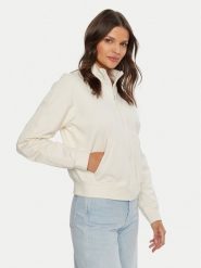 Guess Bluza Stacie V4BQ01 KC5O0 Beżowy Regular Fit. Brązowe bluzy damskie Guess, xxs, z aplikacjami, z bawełny, bez kaptura. Za 319.99 zł.