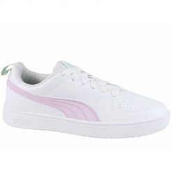 Buty do chodzenia damskie Puma Rickie Jr. Białe obuwie sportowe casual damskie Puma, z materiału, bez zapięcia. Za 219.00 zł.