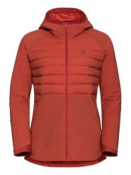 Odlo Kurtka funkcyjna "Ascent S-Thermic" w kolorze czerwonym rozmiar: XL. Pomarańczowe kurtki sportowe damskie ODLO, s, bez wzorów, z materiału, bez kaptura. Za 259.13 zł.