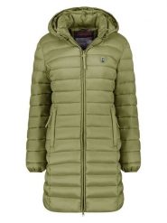 ANAPURNA Płaszcz pikowany "Akitalana" w kolorze oliwkowym rozmiar: M. Zielone płaszcze damskie ANAPURNA, m, bez wzorów, bez kaptura. Za 173.99 zł.