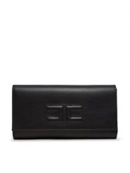 Elisabetta Franchi Torebka BS-76N-47E2-V450 Czarny. Czarne torebki wieczorowe damskie Elisabetta Franchi, bez wzorów, ze skóry, bez dodatków. Za 1,389.00 zł.