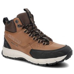 Brązowe Trekkingi Damskie Big Star Stylowe Buty. Brązowe obuwie trekkingowe damskie Big Star, z materiału, bez zapięcia. Za 199.00 zł.