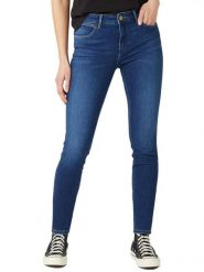 Wrangler Dżinsy - Slim fit - w kolorze granatowym rozmiar: W28/L32. Niebieskie jeansy damskie Wrangler. Za 201.55 zł.