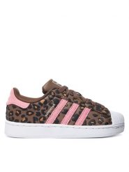 Adidas Sneakersy Superstar II KK2115 Brązowy. Brązowe buty sportowe dziewczęce Adidas, ze skóry, bez zapięcia. Za 299.99 zł.