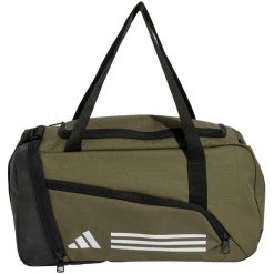 Torba adidas Essentials 3-Stripes Duffel XS. Zielone torby sportowe Adidas, bez wzorów, z materiału. Za 112.99 zł.