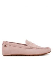 Tommy Hilfiger Mokasyny Flag Soft Suede Driver Loafer FW0FW08558 Różowy. Czerwone mokasyny damskie Tommy Hilfiger, ze skóry, bez obcasa. Za 479.99 zł.