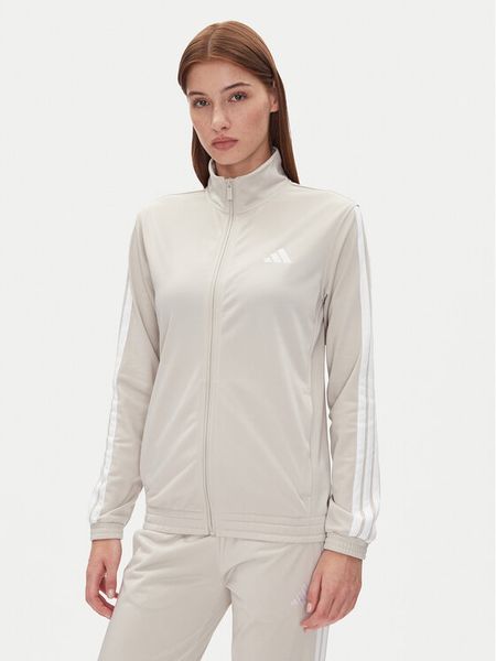 Adidas Bluza Tricot 3-Stripes JD4521 Beżowy Regular Fit. Brązowe bluzy damskie Adidas, xs, bez wzorów, z syntetyku, bez kaptura. Za 159.99 zł.