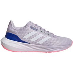 Buty damskie adidas Runfalcon 3. Białe obuwie sportowe damskie Adidas, z materiału, bez zapięcia, do biegania. Za 233.00 zł.