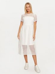 DKNY Sukienka codzienna DD4AH520 Écru Regular Fit. Sukienki damskie DKNY, bez wzorów, z syntetyku, bez ramiączek. Za 919.99 zł.