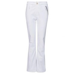 Damskie wąskie spodnie narciarskie softshell Superdry. Białe spodnie sportowe damskie Superdry, na zimę, bez wzorów, z softshellu, narciarskie. Za 744.75 zł.