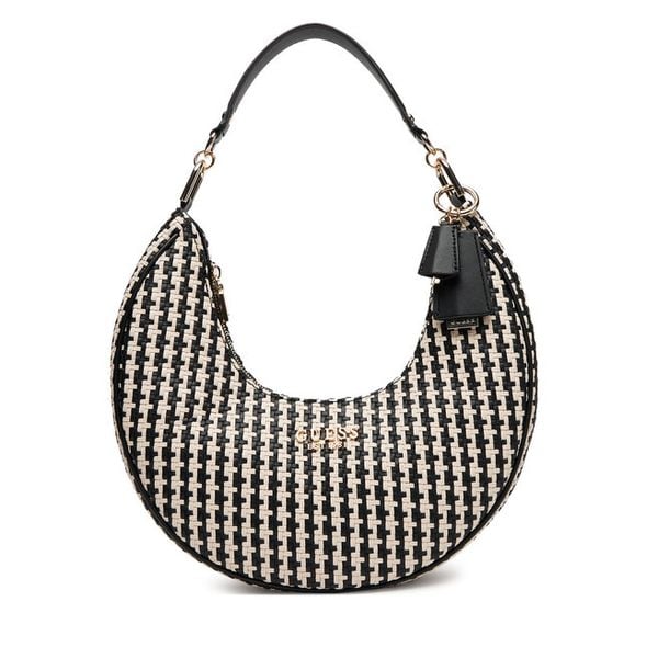 Torebka Guess. Czarne torebki klasyczne damskie Guess, bez dodatków. Za 369.99 zł.