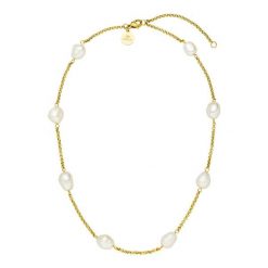 Purelei Purelei Naszyjnik Malahi Naszyjniki 1 ct Damski. Białe naszyjniki damskie Purelei, z perłą, pozłacane. Za 175.49 zł.