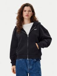 Tommy Jeans Bluza Script Logo DW0DW20303 Czarny Boxy Fit. Czarne bluzy damskie Tommy Jeans, xxs, bez wzorów, z bawełny, bez kaptura. Za 379.99 zł.