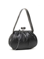 Weekend Max Mara Torebka Cubico 55160902600 Czarny. Czarne torebki wieczorowe damskie Weekend Max Mara, bez wzorów, ze skóry, bez dodatków. Za 1,569.00 zł.