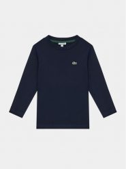Lacoste Bluzka TJ1123 Granatowy Regular Fit. Niebieskie t-shirty i koszulki chłopięce Lacoste, bez wzorów, z bawełny, bez kołnierzyka, bez ramiączek. Za 169.99 zł.