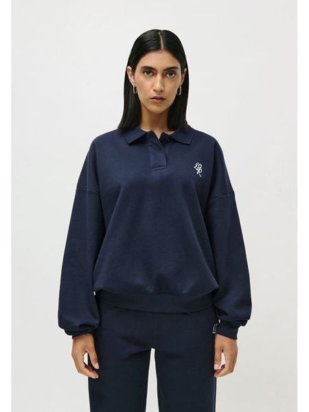 LeGer Bluza "Enola" w kolorze granatowym rozmiar: 34. Niebieskie bluzy damskie LeGer, bez wzorów, bez kaptura. Za 137.42 zł.