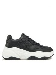 Guess Sneakersy FLPHAP FAL12 Czarny. Czarne obuwie sportowe damskie Guess, ze skóry, bez zapięcia. W wyprzedaży za 319.99 zł.