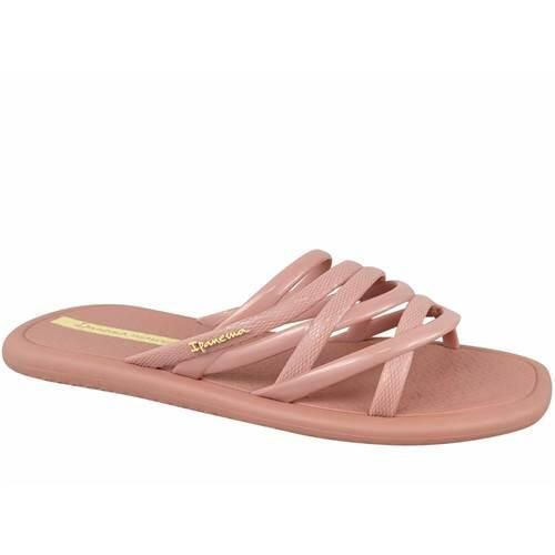 Klapki damskie Ipanema 83606AW818. Czerwone klapki damskie Ipanema, bez wzorów, z materiału, bez obcasa, bez zapięcia. Za 67.99 zł.
