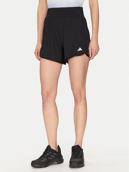 Adidas Szorty sportowe Pacer Essentials IQ2576 Czarny Regular Fit. Czarne spodenki sportowe damskie Adidas, l, bez wzorów, z syntetyku, na fitness i siłownię. Za 89.99 zł.