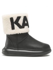KARL LAGERFELD Śniegowce KL44550 Czarny. Czarne śniegowce damskie KARL LAGERFELD, ze skóry. Za 959.99 zł.