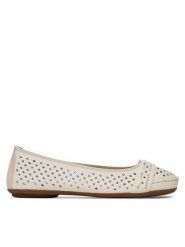 Rieker Baleriny CEO-41430-60 Beżowy. Brązowe balerinki damskie Rieker, bez wzorów, ze skóry. Za 279.99 zł.