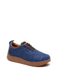 Comfortfusse Wełniane sneakersy w kolorze granatowym rozmiar: 41. Niebieskie obuwie sportowe damskie Comfortfüße, z materiału, bez zapięcia. Za 188.85 zł.
