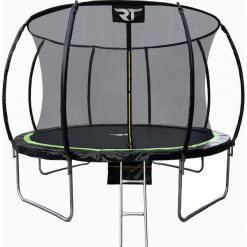 Trampolina REA TAPE 12' okrągła z siatką, drabinką oraz torbą na buty. Czarne torby sportowe REA TAPE, bez wzorów, duże. W wyprzedaży za 1,549.00 zł.