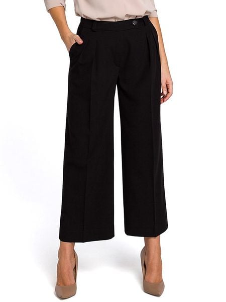 Stylove Spodnie w kolorze czarnym rozmiar: L. Czarne spodnie materiałowe damskie Stylove, bez wzorów, z materiału. Za 234.95 zł.