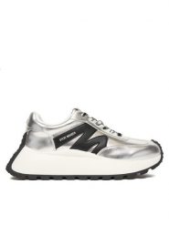 Steve Madden Sneakersy Supercampo SM11004808 Srebrny. Szare obuwie sportowe damskie Steve Madden, ze skóry, bez zapięcia. Za 519.99 zł.