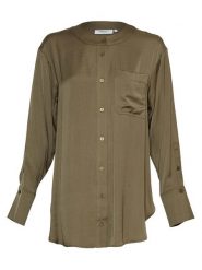MOSS COPENHAGEN Koszula "Adienna Maluca" w kolorze khaki rozmiar: S/M. Brązowe koszule damskie Moss Copenhagen, m, bez wzorów, bez kołnierzyka, bez ramiączek. Za 100.99 zł.