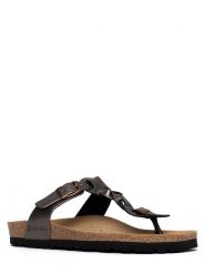 BACKSUN Japonki "Reggio" w kolorze szarym rozmiar: 41. Szare klapki damskie Backsun, bez wzorów, z materiału, z otwartym noskiem, bez obcasa, bez zapięcia. Za 173.95 zł.