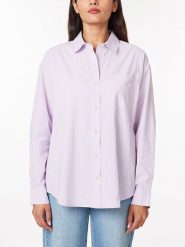 Scotch & Soda Koszula w kolorze fioletowym rozmiar: S. Różowe koszule damskie Scotch & Soda, s, bez wzorów, z bawełny, bez kołnierzyka, bez ramiączek. Za 87.81 zł.
