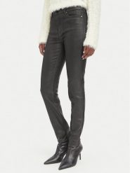 Guess Jeansy W6BA46 D2586 Czarny Skinny Fit. Czarne jeansy damskie Guess, z aplikacjami, z bawełny. Za 614.99 zł.