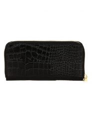 Anna Morellini Skórzany portfel "Sigismonda" w kolorze czarnym - 20 x 10 x 3 cm rozmiar: onesize. Czarne portfele damskie Anna Morellini, bez wzorów, z materiału. Za 173.99 zł.