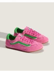 Vans Skórzane sneakersy "Super Lowpro" w kolorze różowo-zielonym rozmiar: 38. Różowe obuwie sportowe damskie Vans, bez zapięcia. Za 202.03 zł.