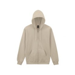 Bluza z kapturem i zamkiem błyskawicznym Gildan. Brązowe bluzy damskie GILDAN, xl, bez wzorów, z dżerseju, z kapturem. Za 181.60 zł.