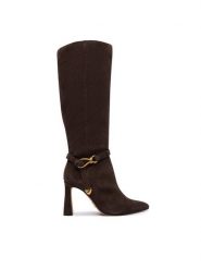 Steve Madden Kozaki Sirrens 11004776 Brązowy. Brązowe kozaki damskie Steve Madden, ze skóry, bez obcasa, na szpilce, bez zapięcia. Za 859.99 zł.