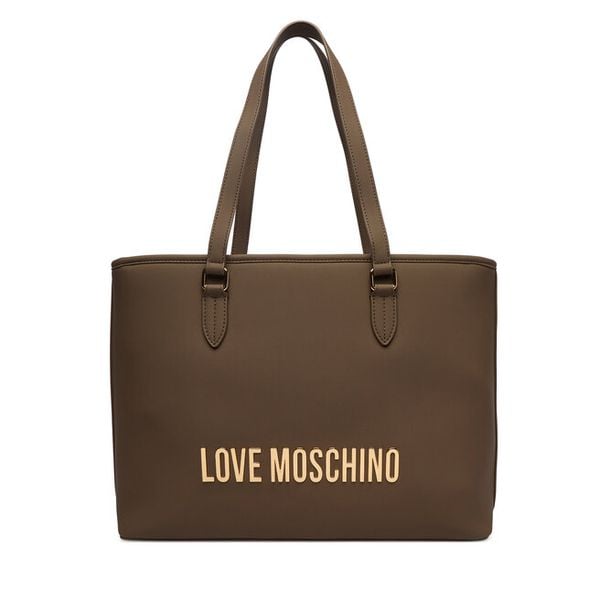Torebka LOVE MOSCHINO. Brązowe shopper bag Love Moschino, bez dodatków. Za 1,049.00 zł.