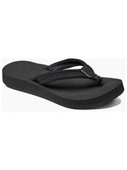 Reef Japonki "Reef Cushion Breeze" w kolorze czarnym rozmiar: 40. Czarne klapki damskie Reef, bez wzorów, z otwartym noskiem, bez obcasa, bez zapięcia. Za 158.10 zł.