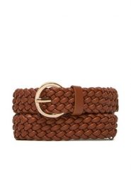 DeeZee Pasek Damski B20003 Brązowy. Brązowe paski damskie DeeZee, bez wzorów, ze skóry. Za 49.99 zł.