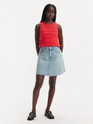 Levi´s Spódnica dżinsowa w kolorze błękitnym rozmiar: W23. Niebieskie spódnice damskie s, z aplikacjami, z bawełny, klasyczne, mini. Za 88.02 zł.