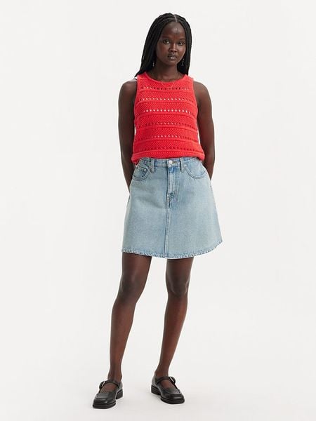 Levi´s Spódnica dżinsowa w kolorze błękitnym rozmiar: W23. Niebieskie spódnice damskie s, z aplikacjami, z bawełny, klasyczne, mini. Za 88.02 zł.