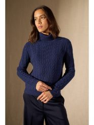 Perfect Cashmere Kaszmirowy golf "Poso" w kolorze granatowym rozmiar: L. Niebieskie golfy damskie Perfect Cashmere, l, bez wzorów, z kaszmiru, bez ramiączek. Za 1,087.99 zł.