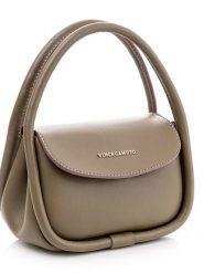 Vince Camuto Torebka "Como" w kolorze szarobrązowym - 19 x 15 x 9 cm rozmiar: onesize. Brązowe torebki klasyczne damskie Vince Camuto, z materiału, przez ramię, bez dodatków. Za 131.45 zł.