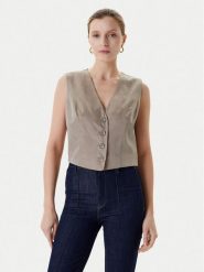 Guess Kamizelka W5YH51 WH5N2 Zielony Regular Fit. Zielone kamizelki damskie Guess, xl, z aplikacjami, z wiskozy, bez kaptura. Za 259.99 zł.
