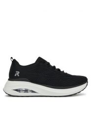 Rieker Revolution Lifestyle Sneakersy W2701-00 Czarny. Czarne obuwie sportowe damskie Rieker Revolution Lifestyle, z materiału, bez zapięcia. Za 251.99 zł.